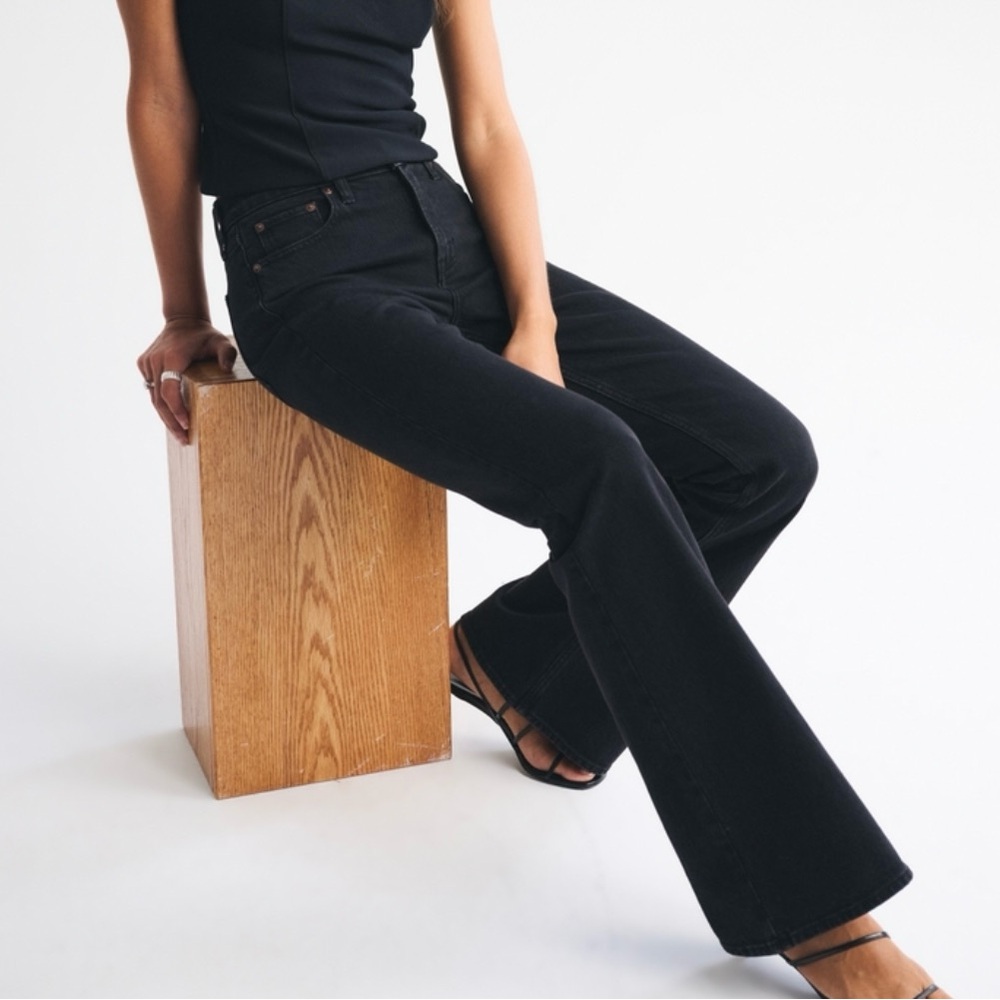 Abercrombie & Fitch Women's Black Flare Jeans NWT